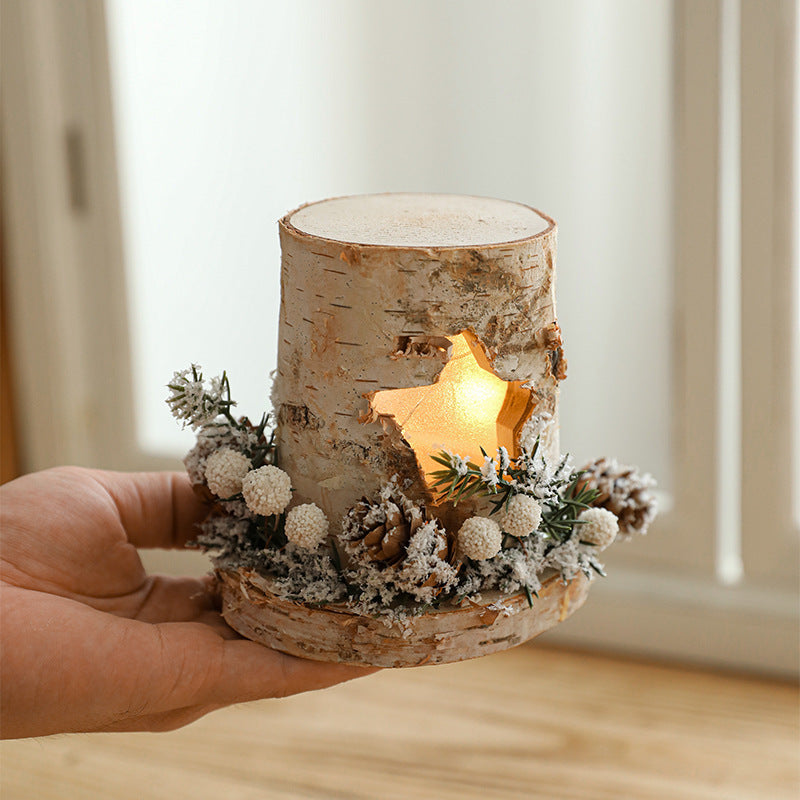 Wooden Tree House  with LED Light