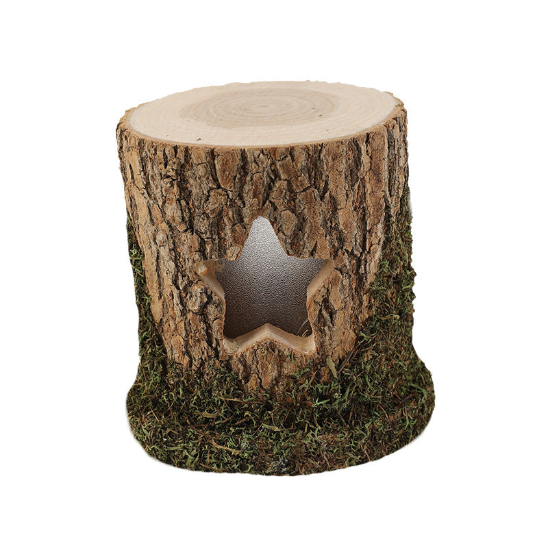 Wooden Tree House  with LED Light