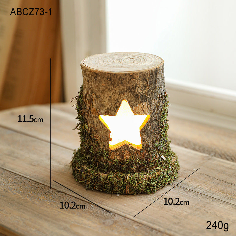 Wooden Tree House  with LED Light